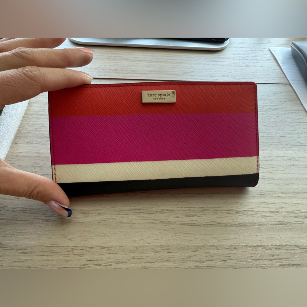 Kate Spade ♠️ Colorful Striped Wallet ❤️💖 - Picture 6 of 7